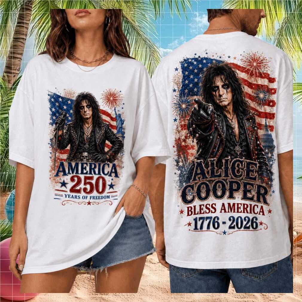 Alice Cooper America 250 Years of Freedom 2026 Vintage Rock Fan Gift Shirt - Limotees LLC