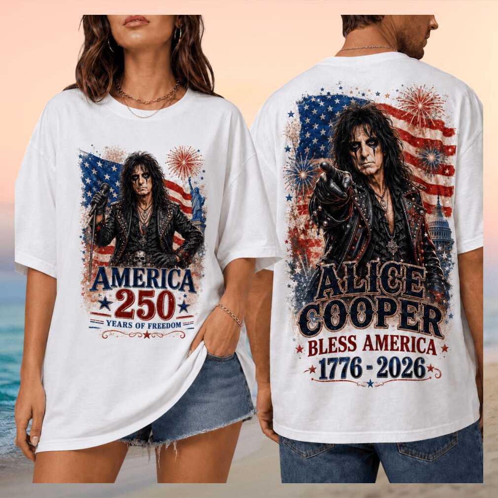 Alice Cooper America 250 Years of Freedom 2026 Vintage Rock Fan Gift Shirt - Limotees LLC