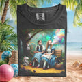 Alice in Wonderland Smoking Rabbit Surreal Psychedelic Art Graphic T Shirt - Limotees LLC