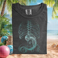 Alien Chestburster Skeleton Anatomy Horror Movie Graphic T Shirt - Limotees LLC