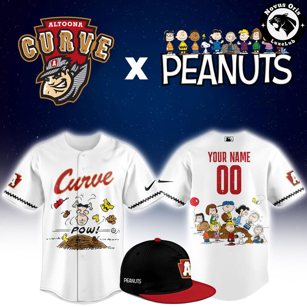 Altoona Curve x Peanuts Night Limited Edition Baseball Jersey - NovusOris Best Merch For Fans