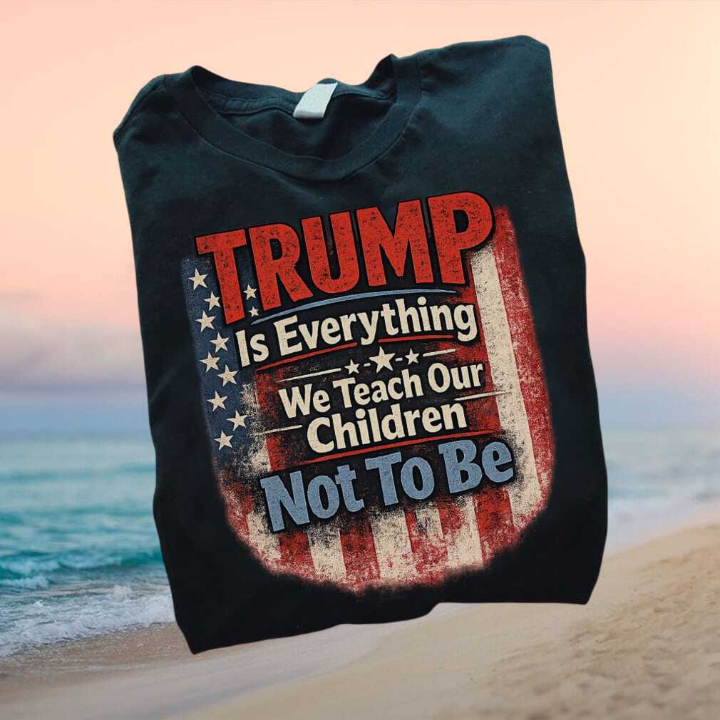 Anti Trump Distressed Flag Teach Our Children Protest T Shirt - Limotees LLC