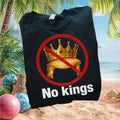 Anti Trump No Kings Crown Hair Political Protest T Shirt - Limotees LLC