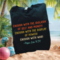 Anti War Enough With Idolatry Pope Leo Quote Retro T Shirt - Limotees LLC