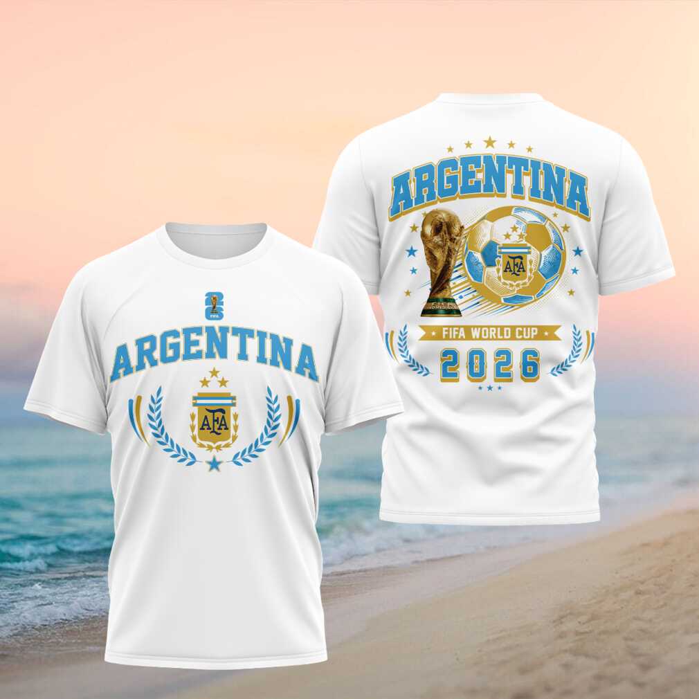 Argentina FIFA World Cup 2026 National Soccer Team Retro Style Fan Shirt