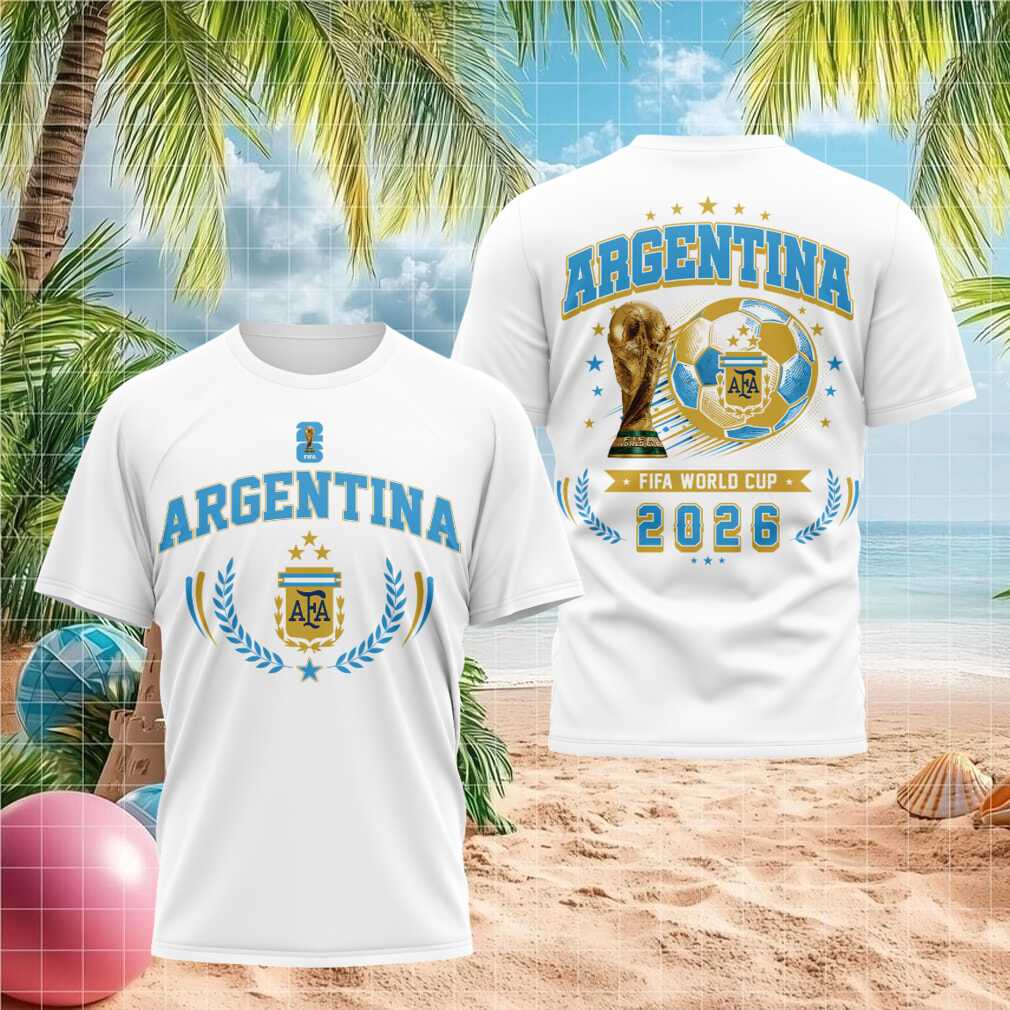 Argentina FIFA World Cup 2026 National Soccer Team Retro Style Fan Shirt