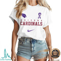 Arizona Cardinals Alzheimer Awareness Heartbeat I Will Remember For You T Shirt