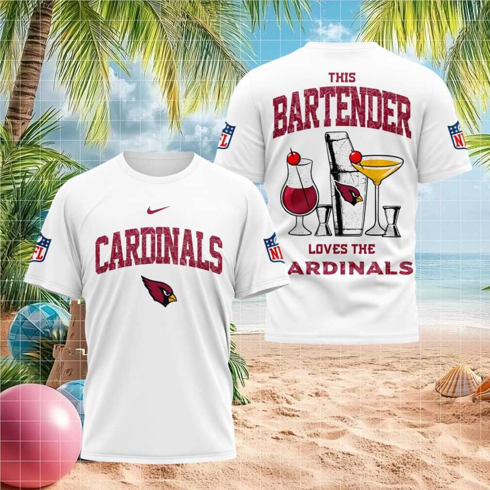 Arizona Cardinals Bartender Cocktail Graphic Shirt - Limotees LLC