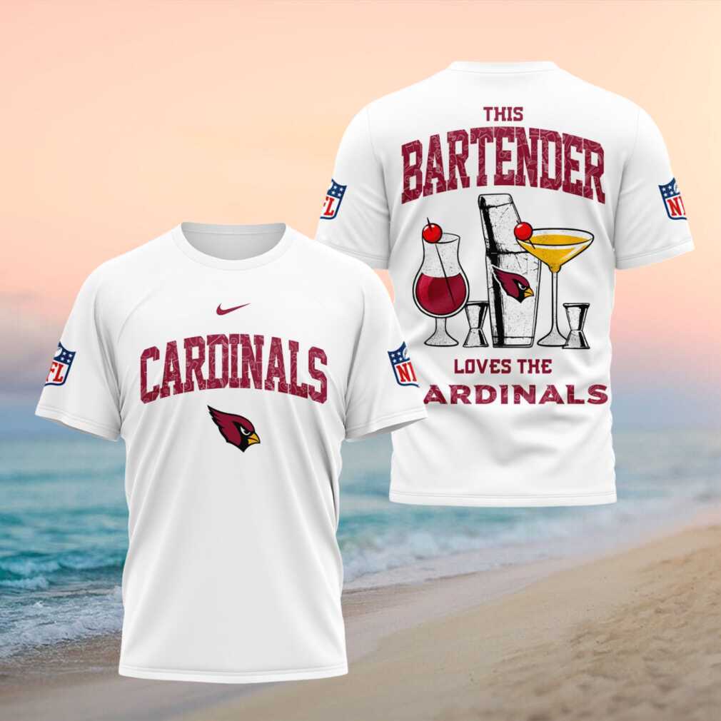 Arizona Cardinals Bartender Cocktail Graphic Shirt - Limotees LLC