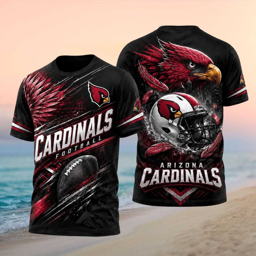 Arizona Cardinals Football Red Cardinal Mascot Graphic Print Shirt - Limotees LLC