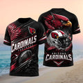 Arizona Cardinals Football Red Cardinal Mascot Graphic Print Shirt - Limotees LLC