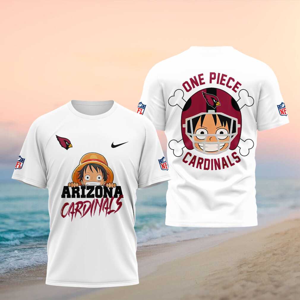 Arizona Cardinals One Piece Luffy Anime Football Shirt