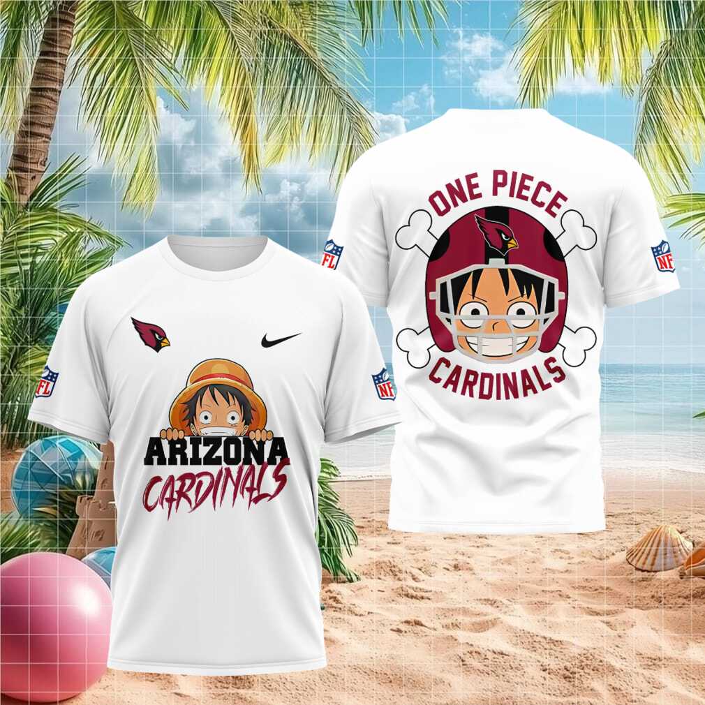 Arizona Cardinals One Piece Luffy Anime Football Shirt