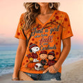 Arizona Cardinals Peanuts Snoopy Fall Leaves Pumpkin Shirt