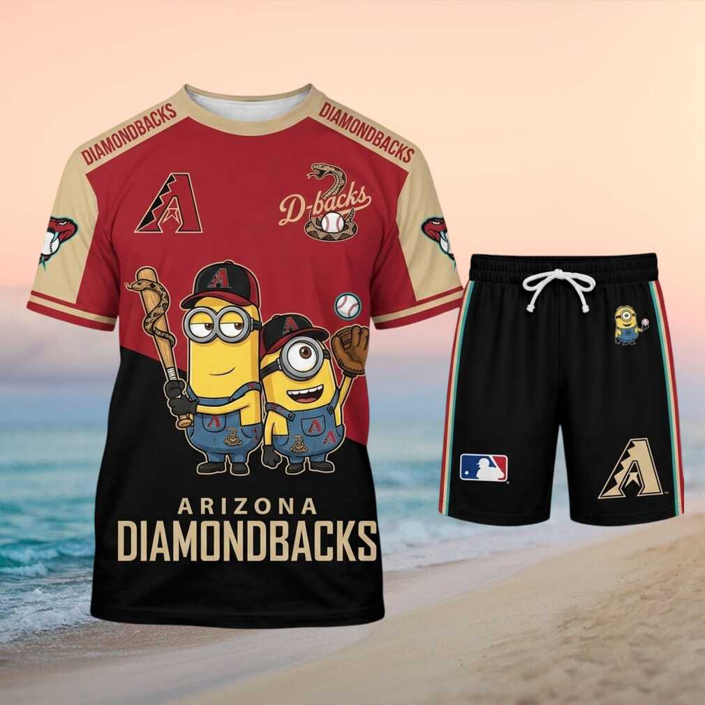 Arizona Diamondbacks Minions Baseball Squad Shorts Shirt - Limotees LLC