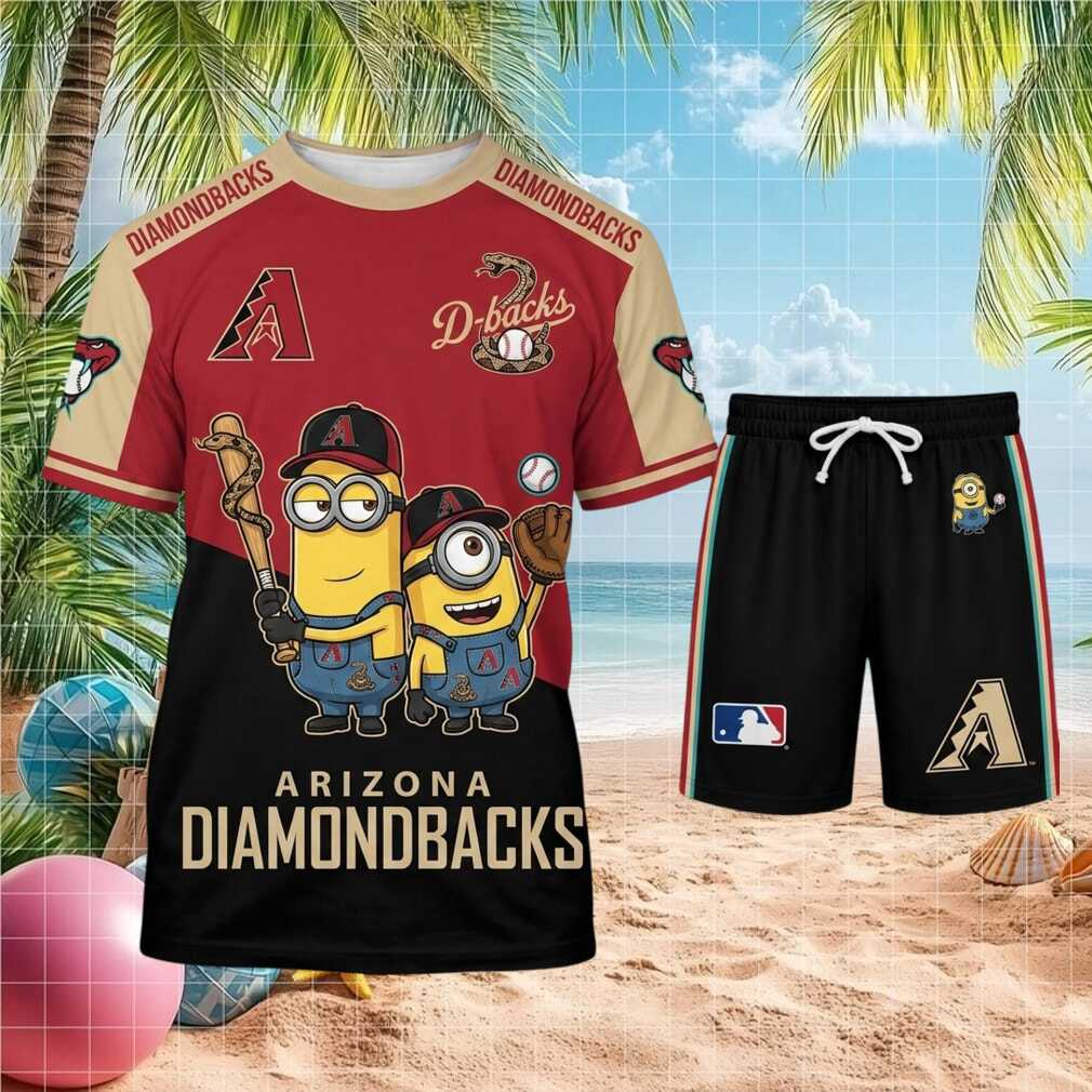 Arizona Diamondbacks Minions Baseball Squad Shorts Shirt - Limotees LLC