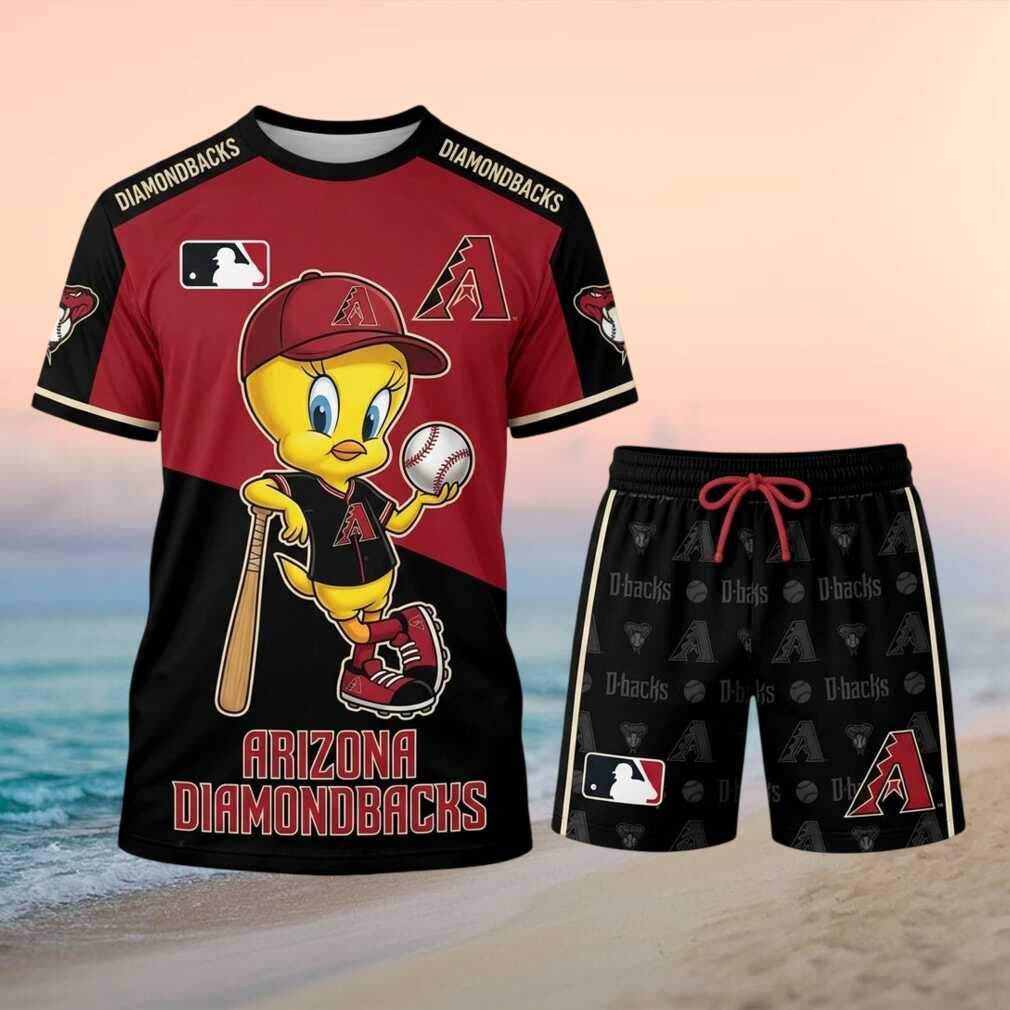 Arizona Diamondbacks Tweety Bird Character Baseball Shirt