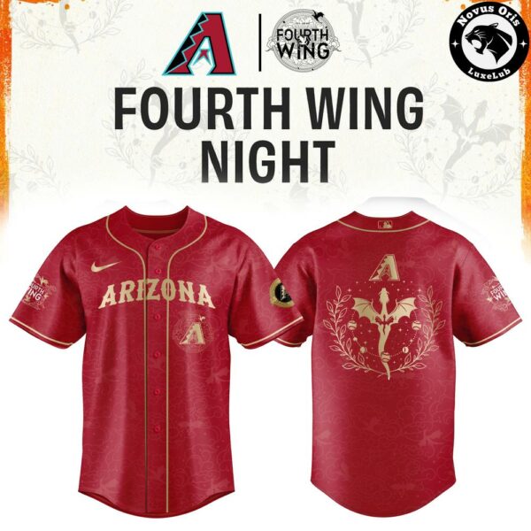 Arizona Diamondbacks x Fourth Wing Night 2026 Limited Baseball Jersey - NovusOris Best Merch For Fans
