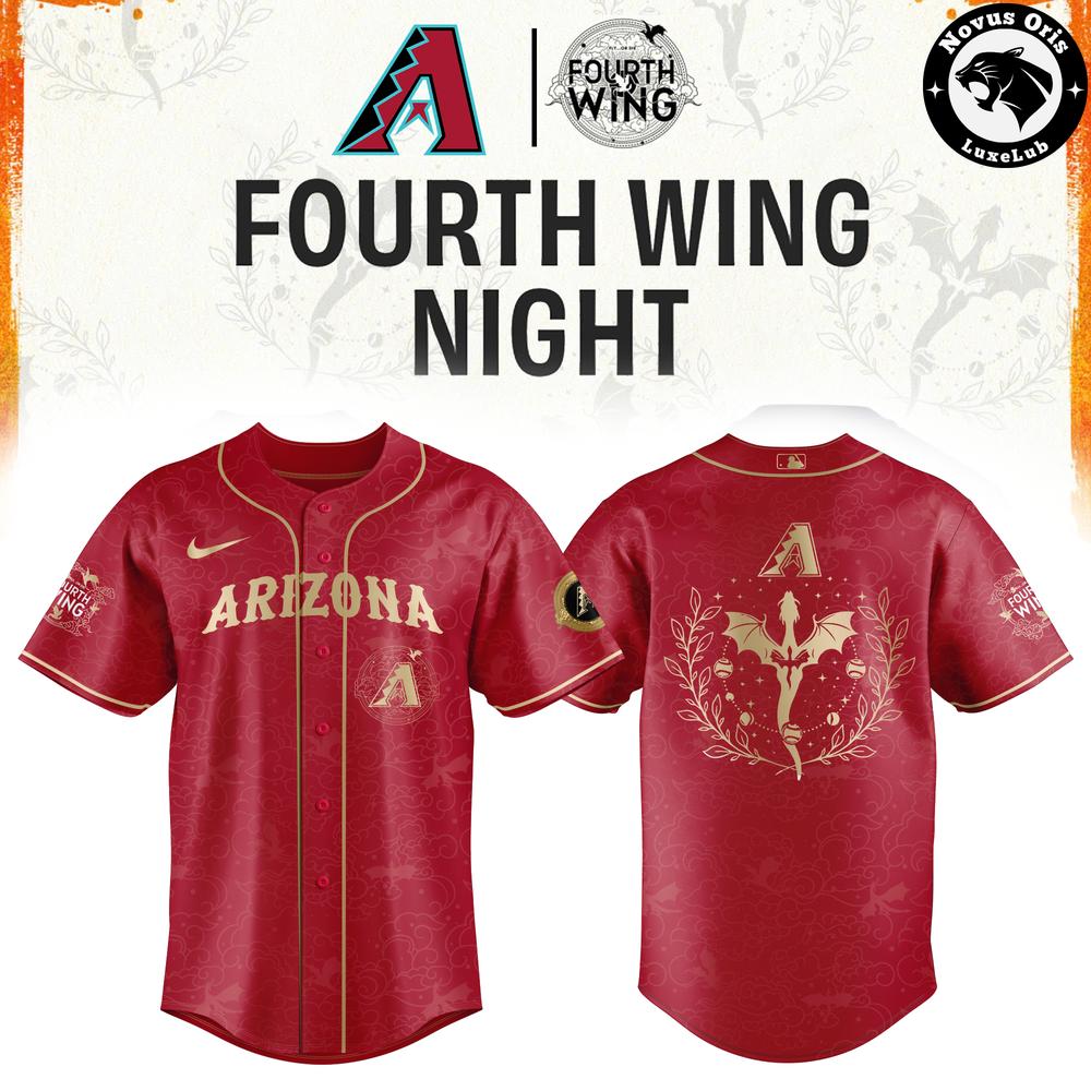 Arizona Diamondbacks x Fourth Wing Night 2026 Limited Baseball Jersey - NovusOris Best Merch For Fans