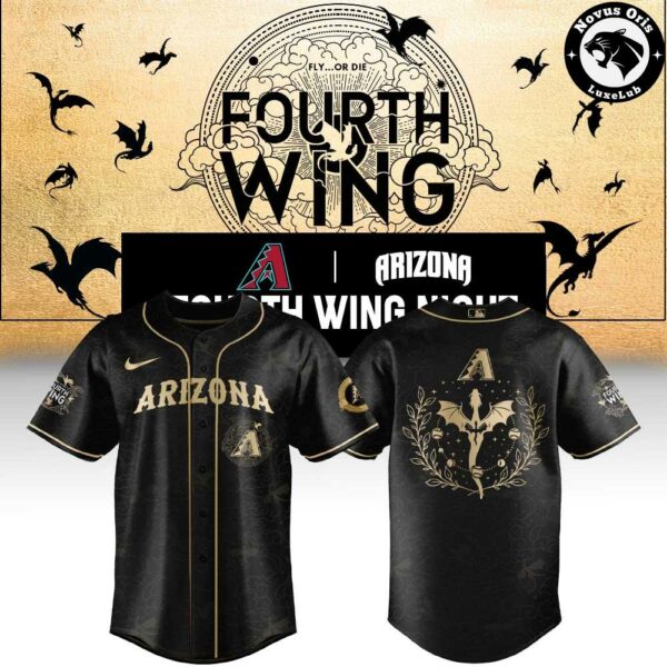 Arizona Diamondbacks x Fourth Wing Night 2026 New Limited Edition Baseball Jersey - NovusOris Best Merch For Fans