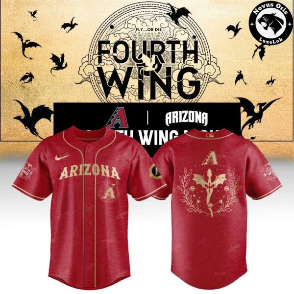 Arizona Diamondbacks x Fourth Wing Night 2026 New Limited Edition Baseball Jersey - NovusOris Best Merch For Fans