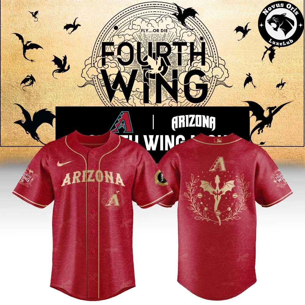 Arizona Diamondbacks x Fourth Wing Night 2026 New Limited Edition Baseball Jersey - NovusOris Best Merch For Fans