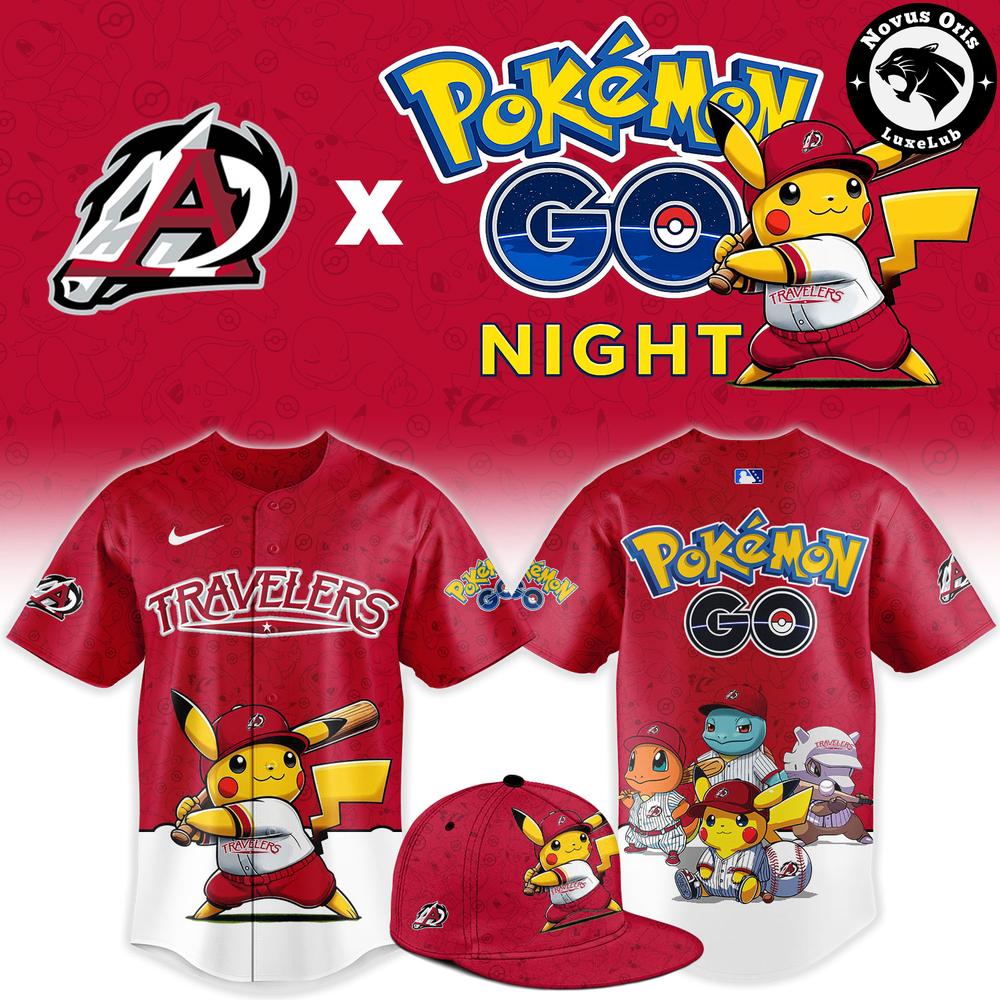 Arkansas Travelers x Pokemon GO Night 2026 Limited Edition Baseball Jersey