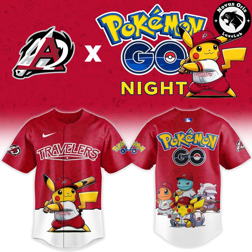 Arkansas Travelers x Pokemon GO Night 2026 Limited Edition Baseball Jersey