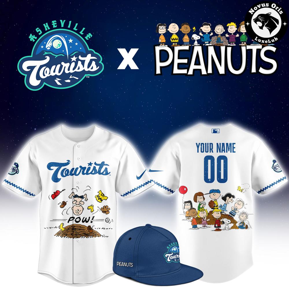 Asheville Tourists x Peanuts Night 2026 Baseball Jersey