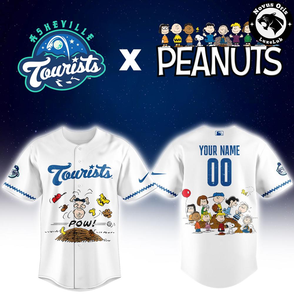Asheville Tourists x Peanuts Night 2026 Baseball Jersey