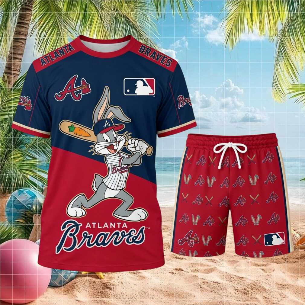 Atlanta Braves Bugs Bunny Baseball Shirt