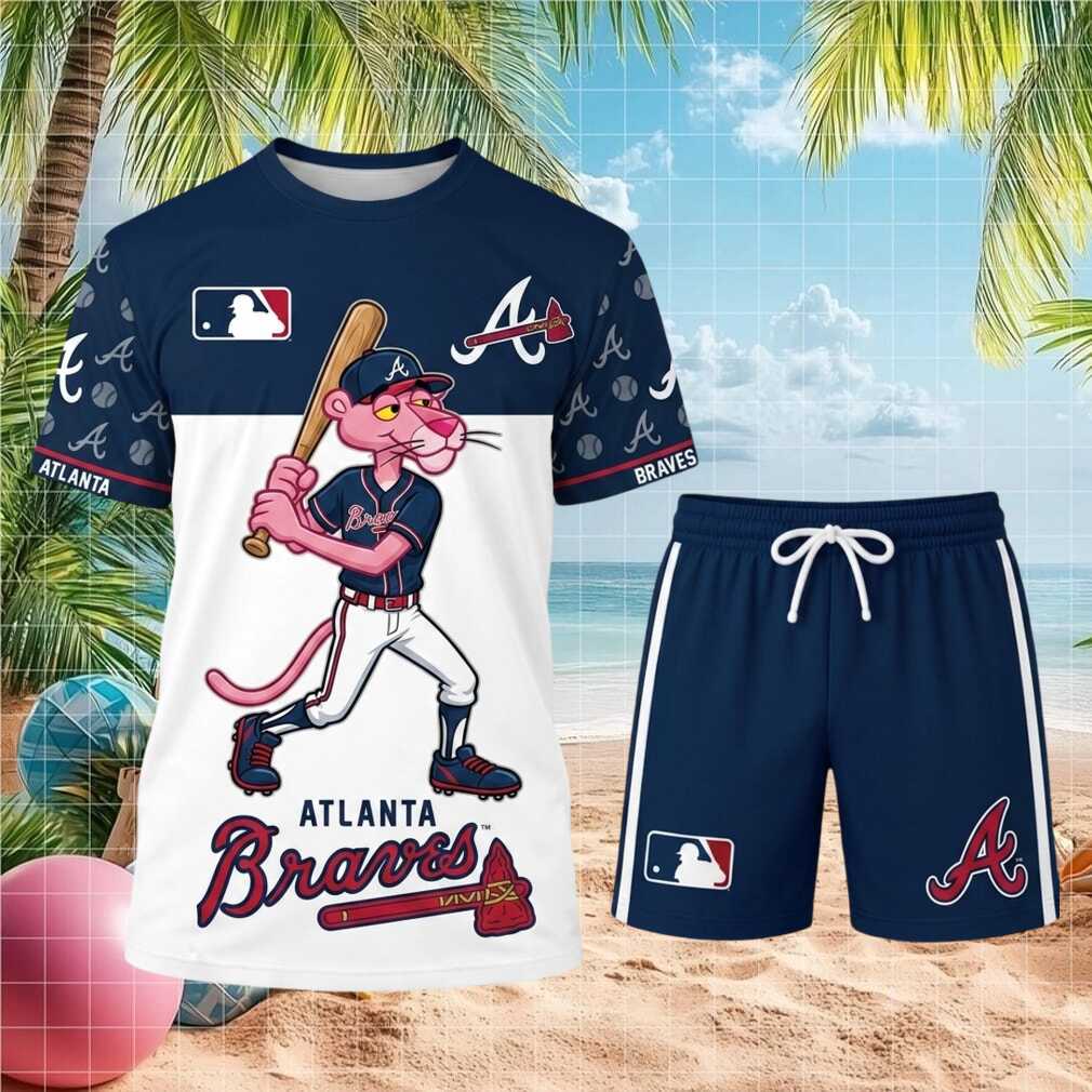 Atlanta Braves Pink Panther Baseball Shirt