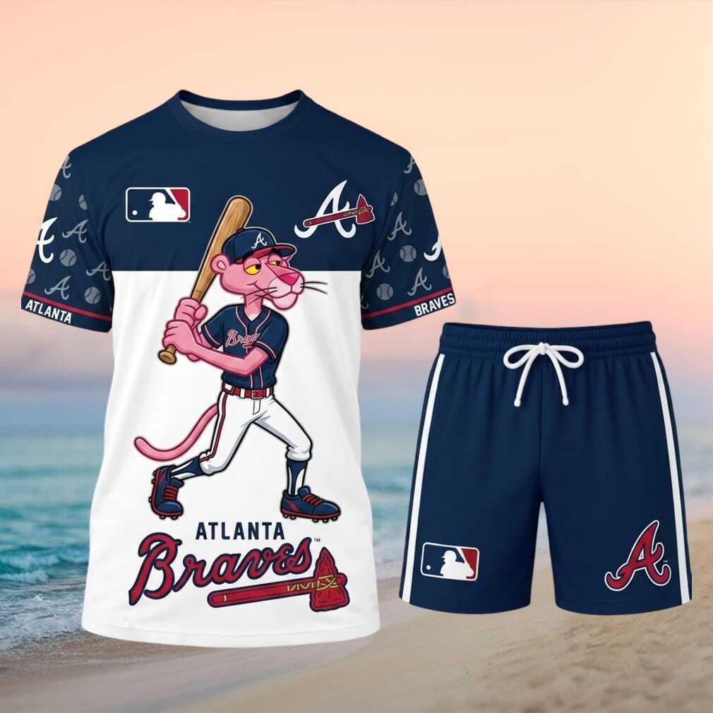Atlanta Braves Pink Panther Baseball Shirt