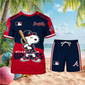 Atlanta Braves Snoopy Baseball Shirt