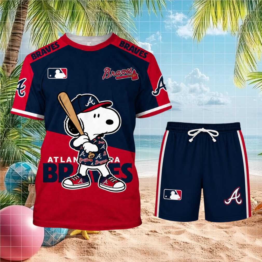 Atlanta Braves Snoopy Baseball Shirt