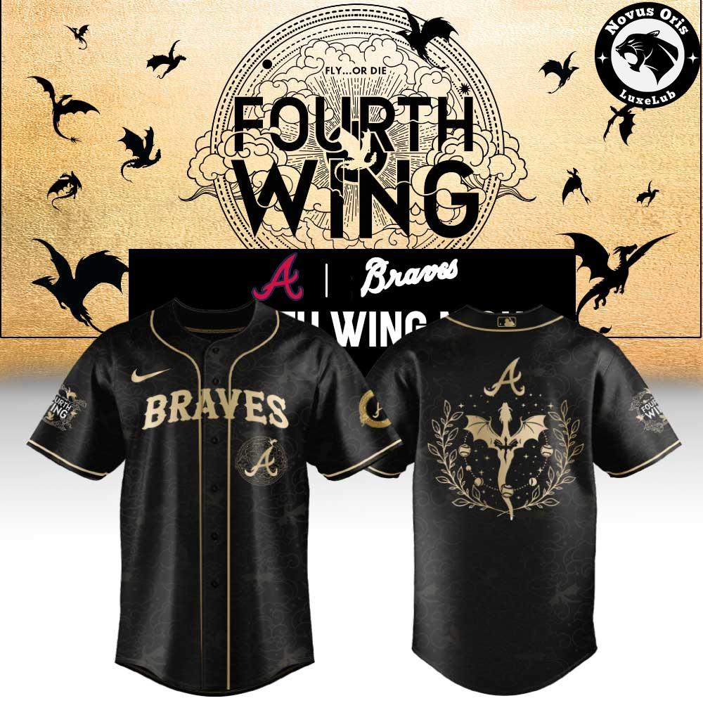 Atlanta Braves x Fourth Wing Night 2026 New Limited Edition Baseball Jersey