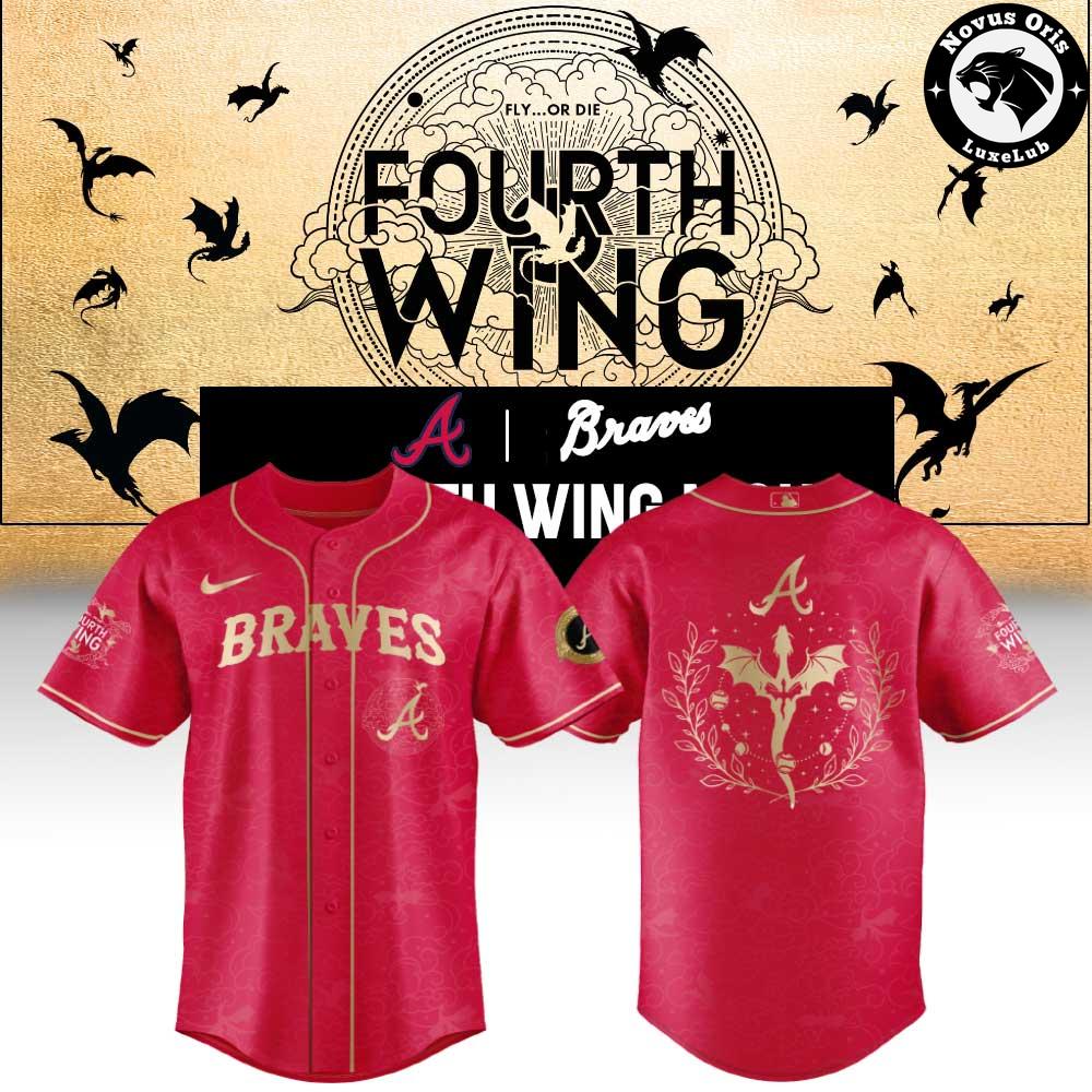 Atlanta Braves x Fourth Wing Night 2026 New Limited Edition Baseball Jersey