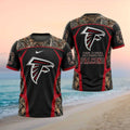 Atlanta Falcons Camo Pattern Logo Sports Performance Shirt