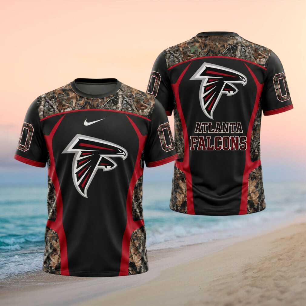 Atlanta Falcons Camo Pattern Logo Sports Performance Shirt