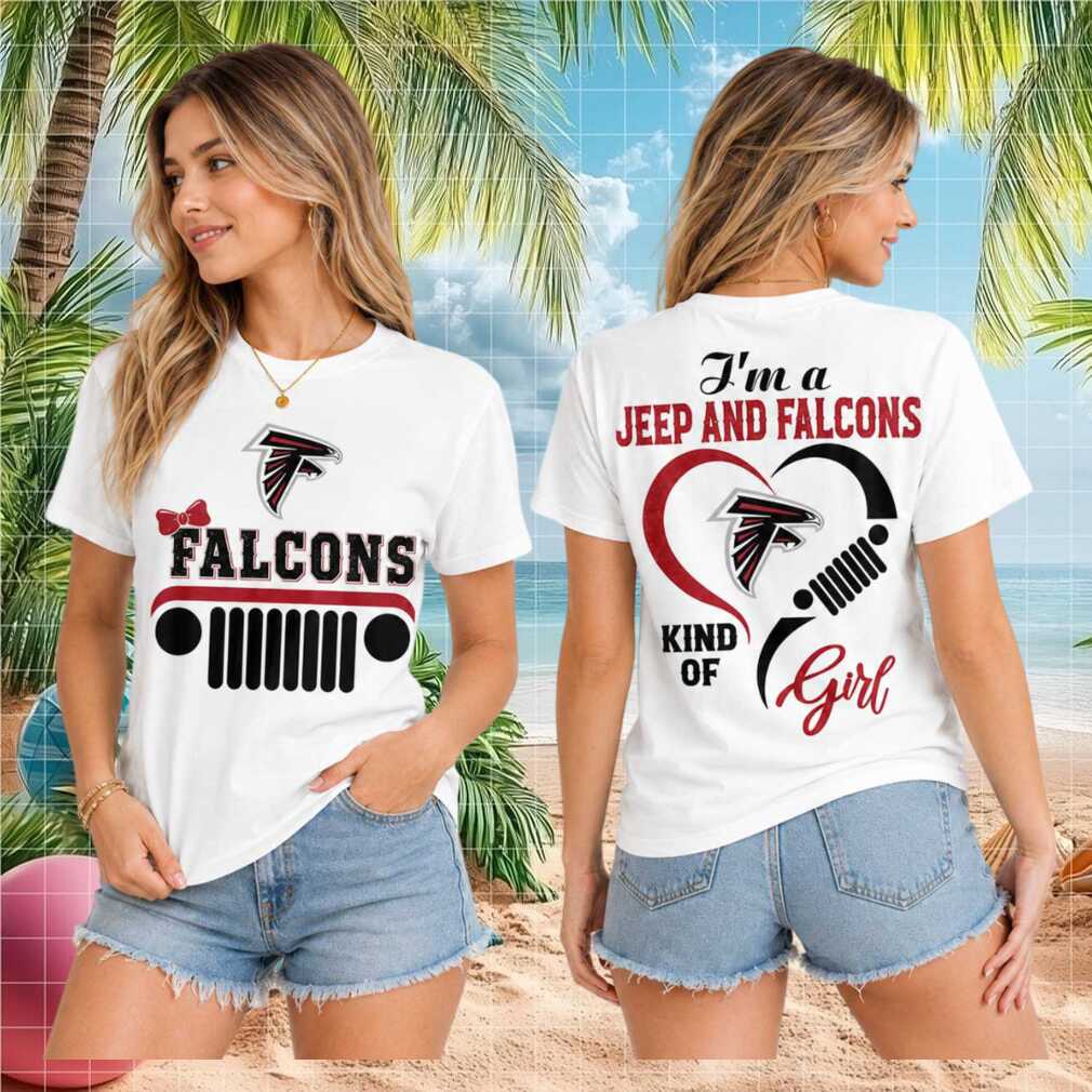 Atlanta Falcons Jeep Heartbeat Kind Of Girl Women Shirt