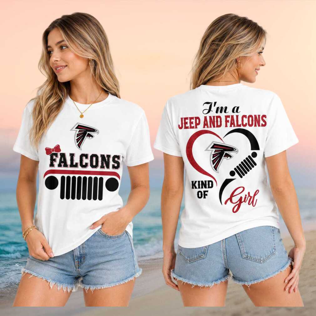 Atlanta Falcons Jeep Heartbeat Kind Of Girl Women Shirt