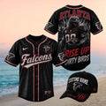 Atlanta Falcons Muscular Eagle Rise Up Dirty Birds Baseball Jersey - Limotees LLC