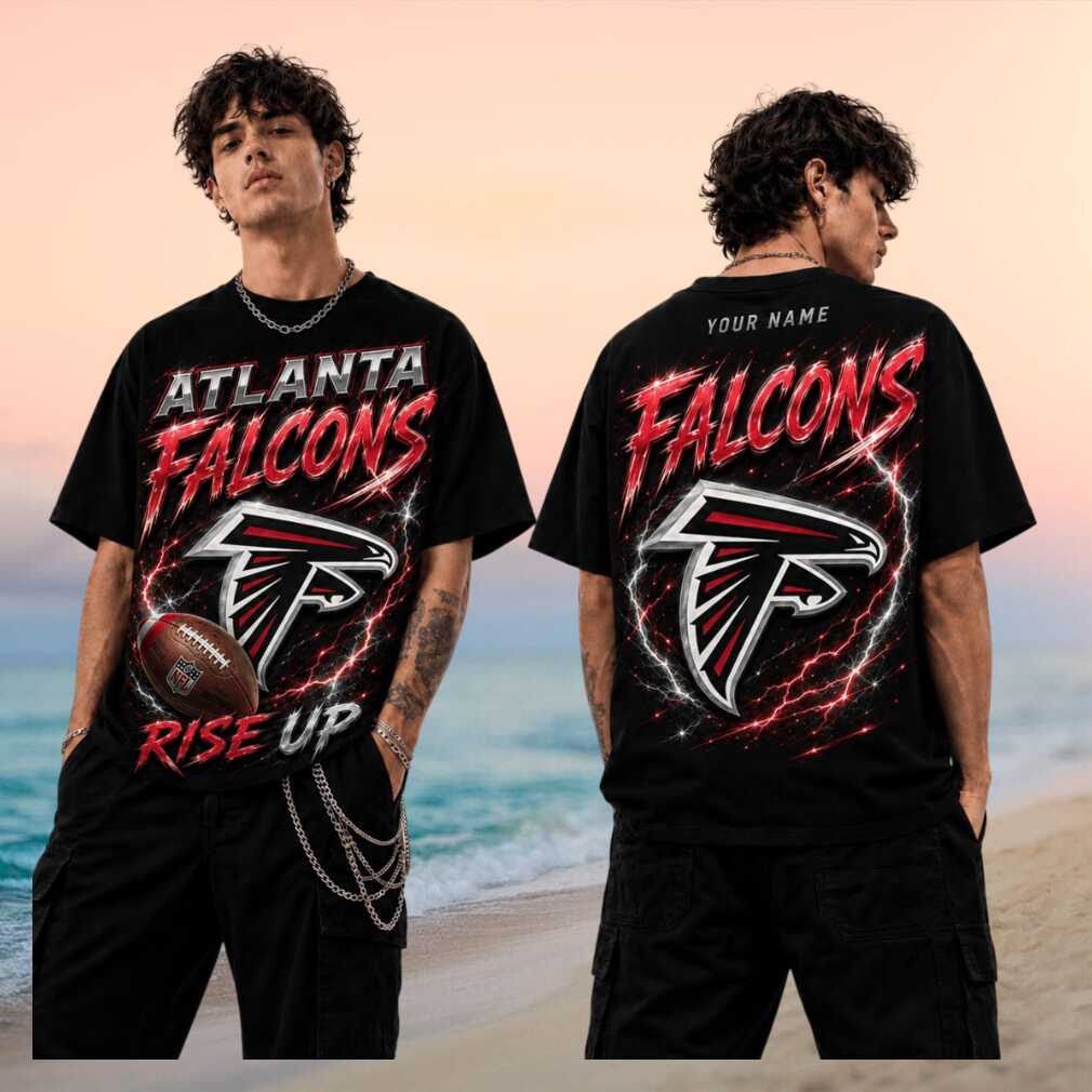 Atlanta Falcons Rise Up Football Retro Lightning Vintage Gift For Men Women Fans Shirt - Limotees LLC
