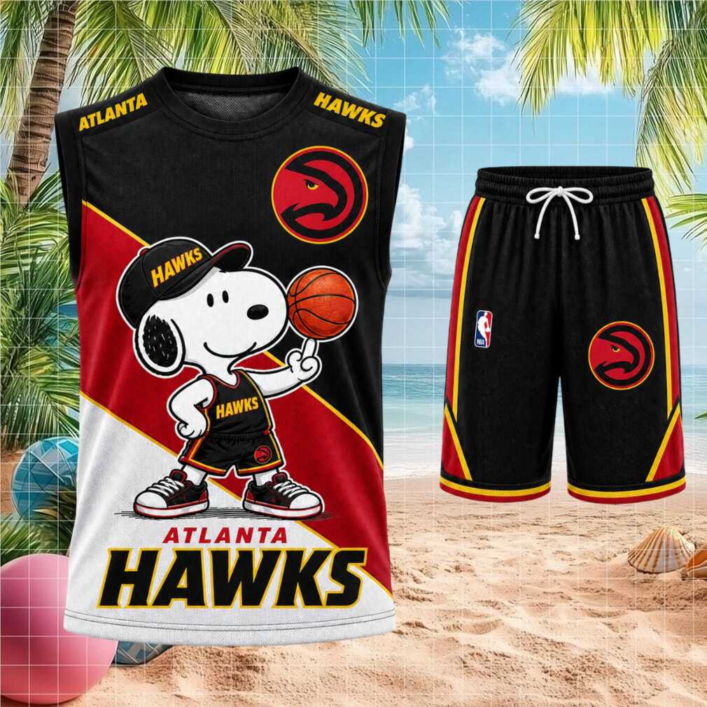 Atlanta Hawks Snoopy Basketball Shirt