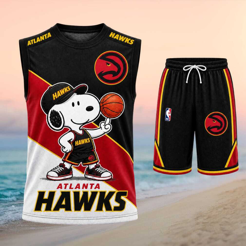 Atlanta Hawks Snoopy Basketball Shirt