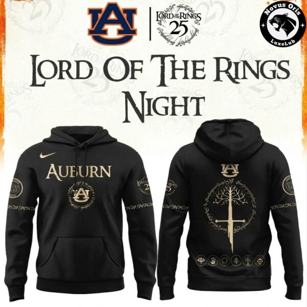 Auburn Tigers Lord Of The Rings 25th Anniversary Limited Edition Hoodie
