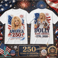 Dolly Parton Bless America 1776 2026 Patriotic Country Star Shirt - Limotees LLC