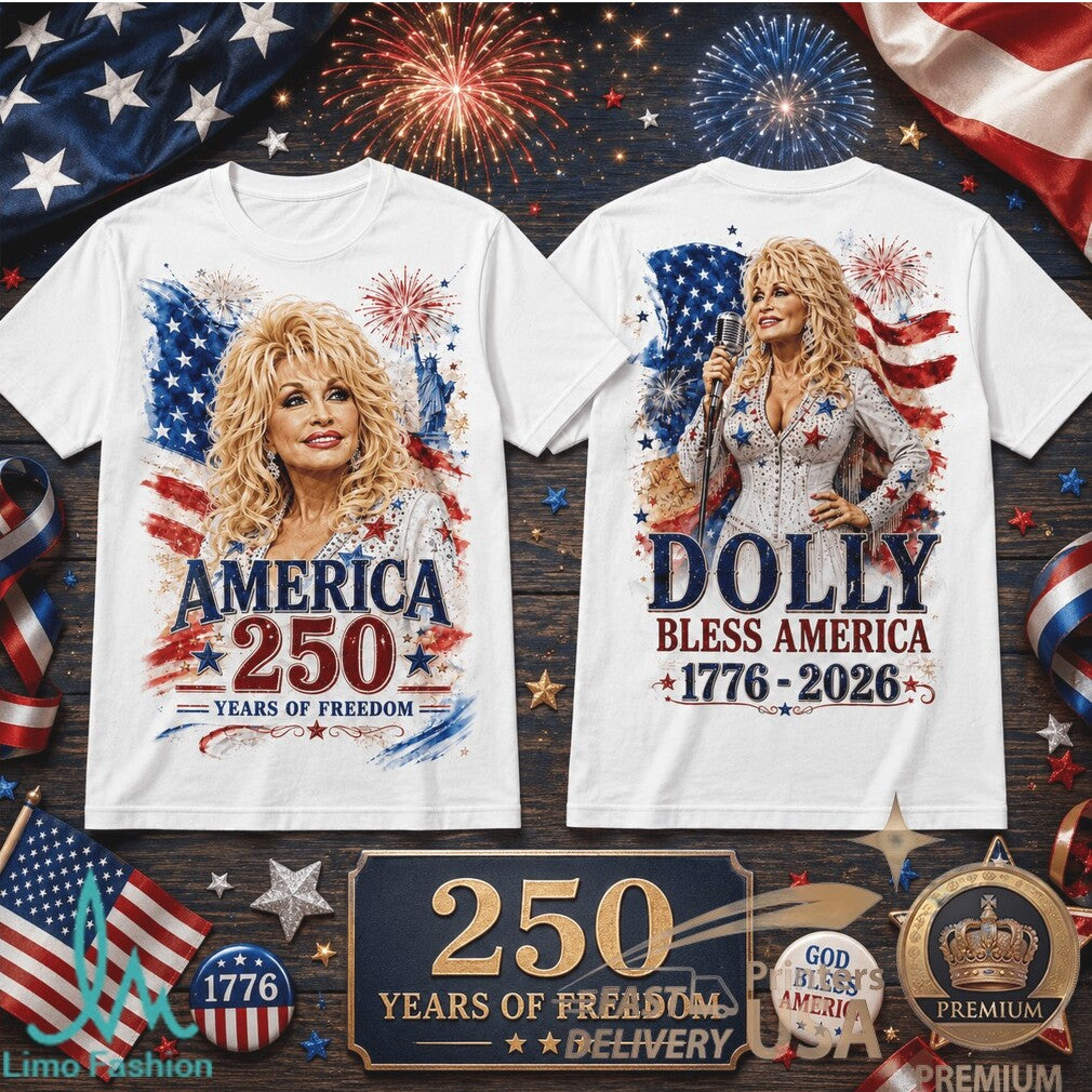 Dolly Parton Bless America 1776 2026 Patriotic Country Star Shirt - Limotees LLC