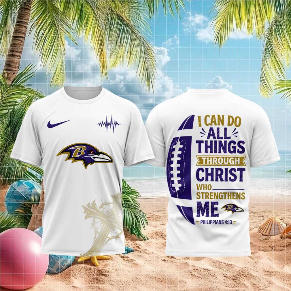Baltimore Football Cross Faith Scripture Shirt - Limotees LLC