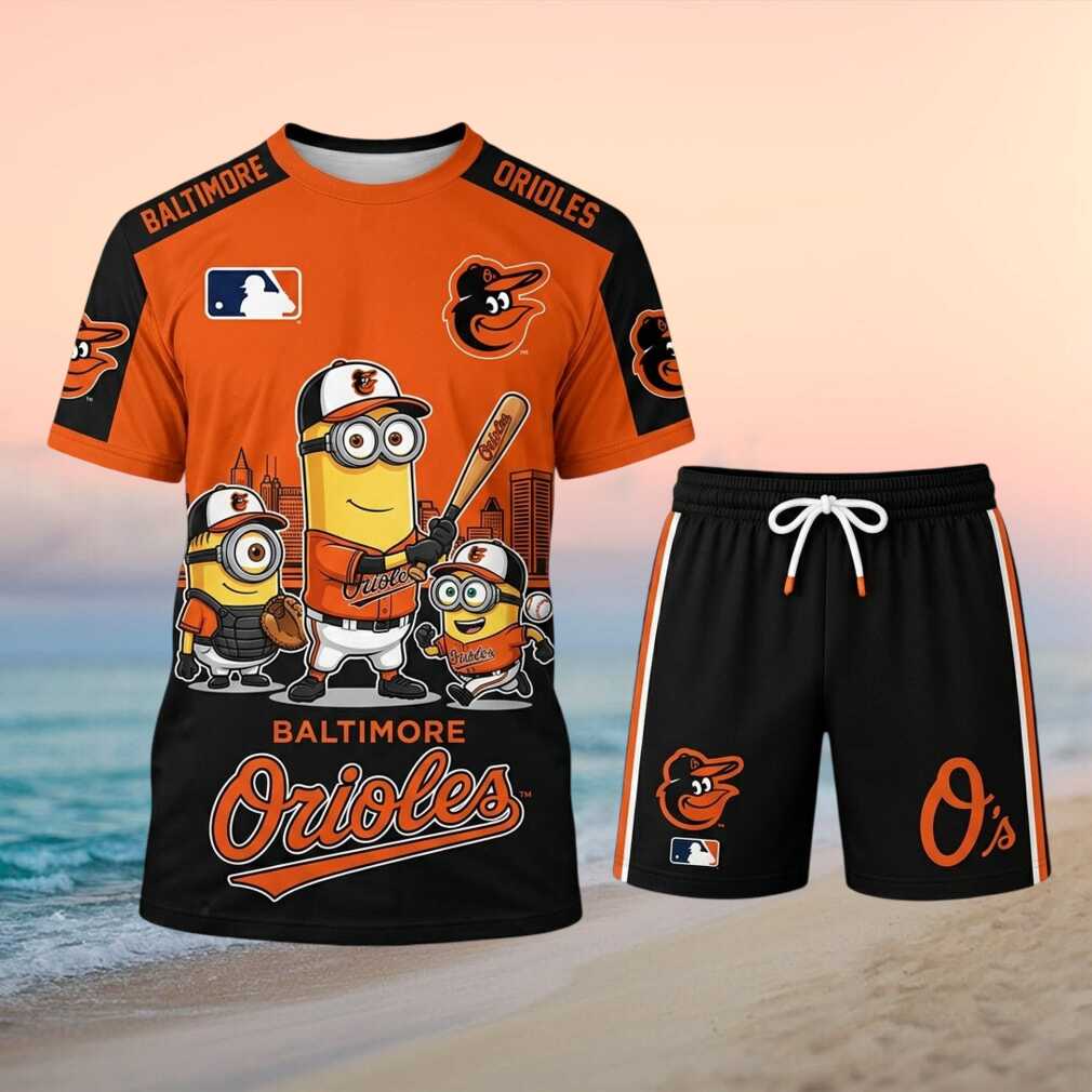 Baltimore Orioles Minions Baseball Team Shorts Shirt